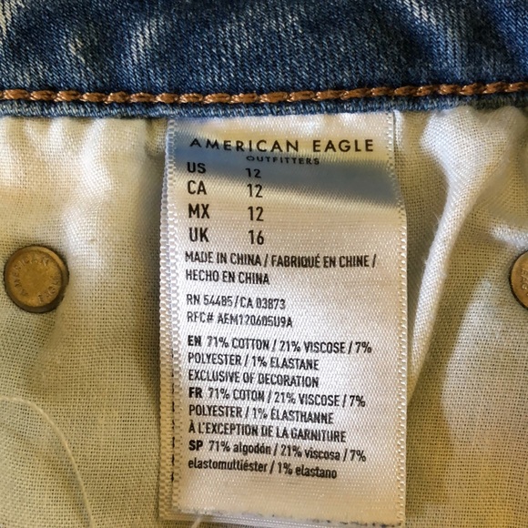 AEO prestressed cutoff jean shorts - Picture 4 of 8